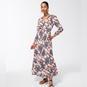 Chico’s Floral Tiered Maxi Dress 3/16